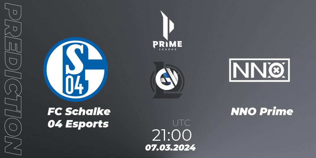 FC Schalke 04 Esports vs NNO Prime: Betting TIp, Match Prediction. 07.03.24. LoL, Prime League Spring 2024 - Group Stage
