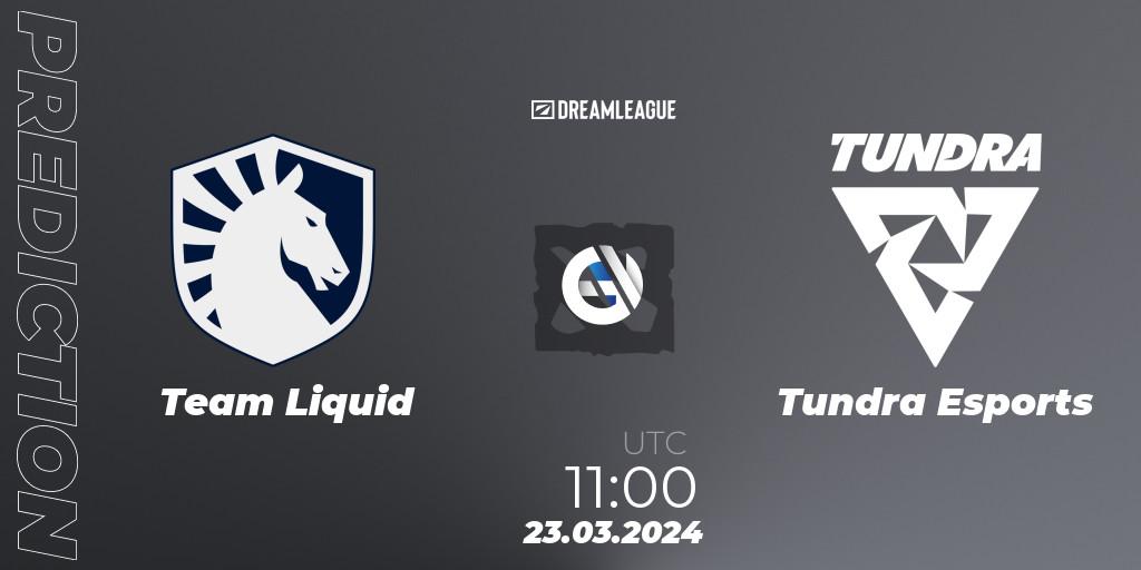 Team Liquid vs Tundra Esports: Betting TIp, Match Prediction. 23.03.24. Dota 2, DreamLeague Season 23: Western Europe Closed Qualifier