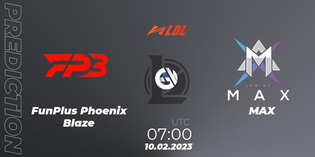 FunPlus Phoenix Blaze vs MAX: Betting TIp, Match Prediction. 10.02.23. LoL, LDL 2023 - Swiss Stage