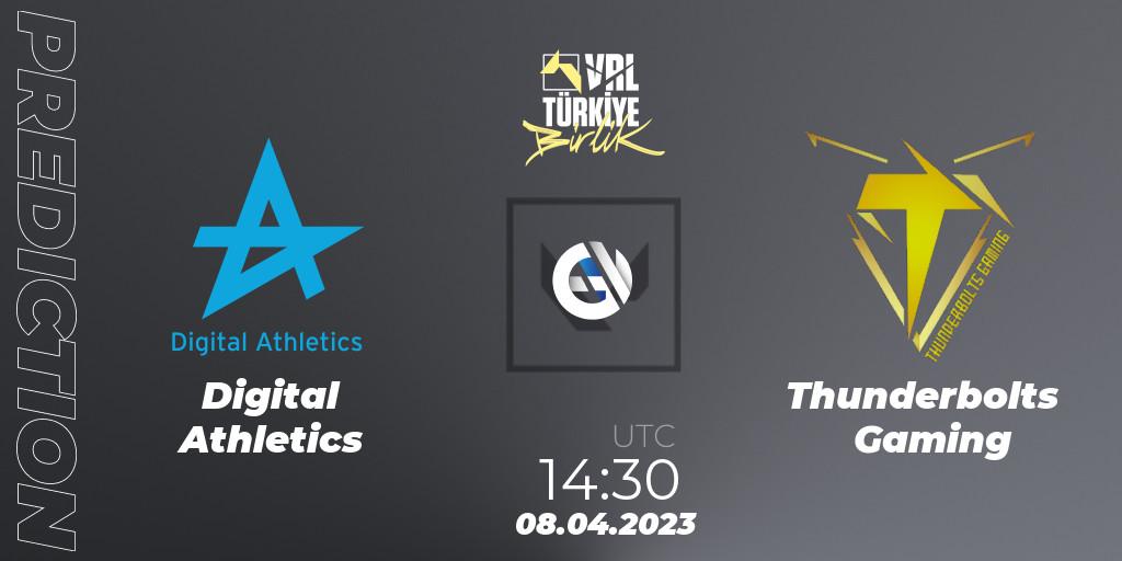 Digital Athletics vs Thunderbolts Gaming: Betting TIp, Match Prediction. 08.04.23. VALORANT, VALORANT Challengers 2023: Turkey Split 2 - Regular Season