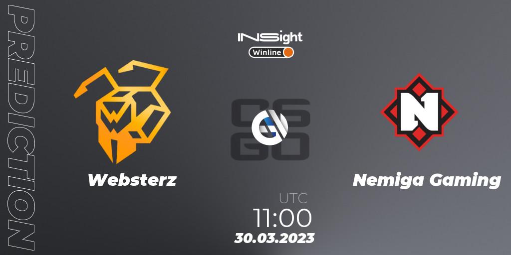 Websterz vs Nemiga Gaming: Betting TIp, Match Prediction. 30.03.23. CS2 (CS:GO), Winline Insight Season 3
