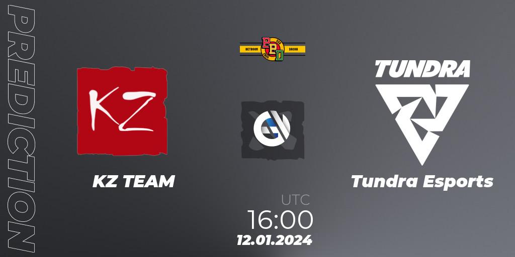 KZ TEAM vs Tundra Esports: Betting TIp, Match Prediction. 12.01.24. Dota 2, BetBoom Dacha Dubai 2024: WEU Closed Qualifier