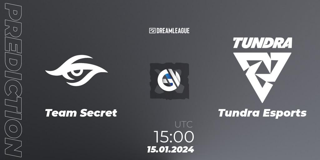 Team Secret vs Tundra Esports: Betting TIp, Match Prediction. 15.01.24. Dota 2, DreamLeague Season 22: Western Europe Closed Qualifier