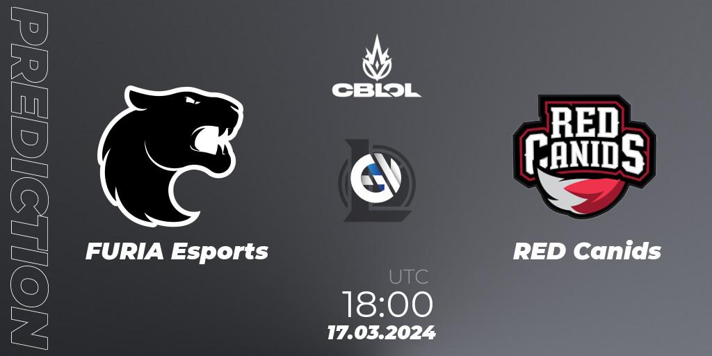 FURIA Esports vs RED Canids: Betting TIp, Match Prediction. 17.03.24. LoL, CBLOL Split 1 2024 - Group Stage