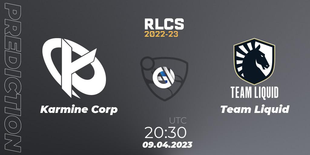 Karmine Corp vs Team Liquid: Betting TIp, Match Prediction. 09.04.23. Rocket League, RLCS 2022-23 - Winter Split Major