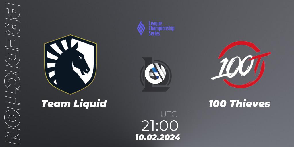 Team Liquid vs 100 Thieves: Betting TIp, Match Prediction. 10.02.24. LoL, LCS Spring 2024 - Group Stage