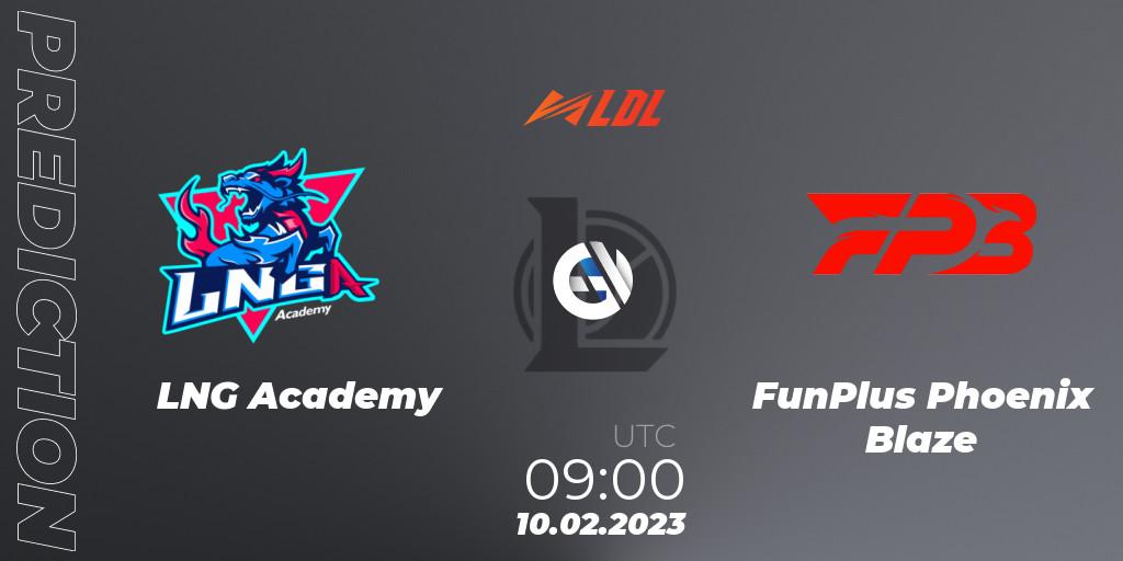 LNG Academy vs FunPlus Phoenix Blaze: Betting TIp, Match Prediction. 10.02.23. LoL, LDL 2023 - Swiss Stage