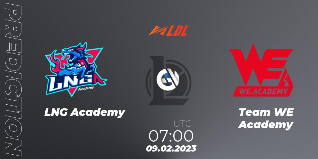 LNG Academy vs Team WE Academy: Betting TIp, Match Prediction. 09.02.23. LoL, LDL 2023 - Swiss Stage
