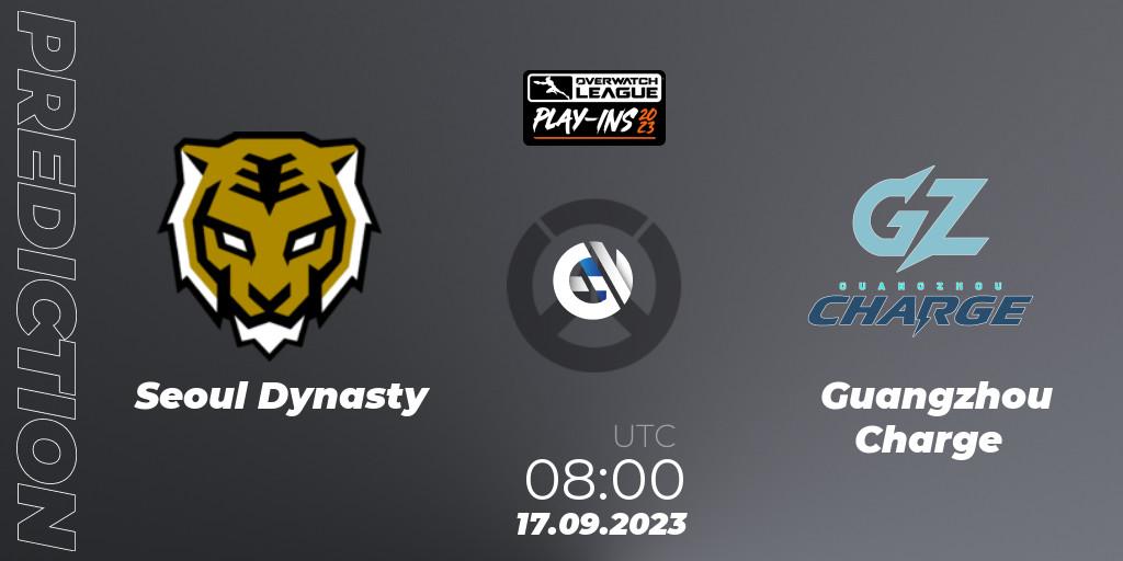 Seoul Dynasty vs Guangzhou Charge: Betting TIp, Match Prediction. 17.09.23. Overwatch, Overwatch League 2023 - Play-Ins