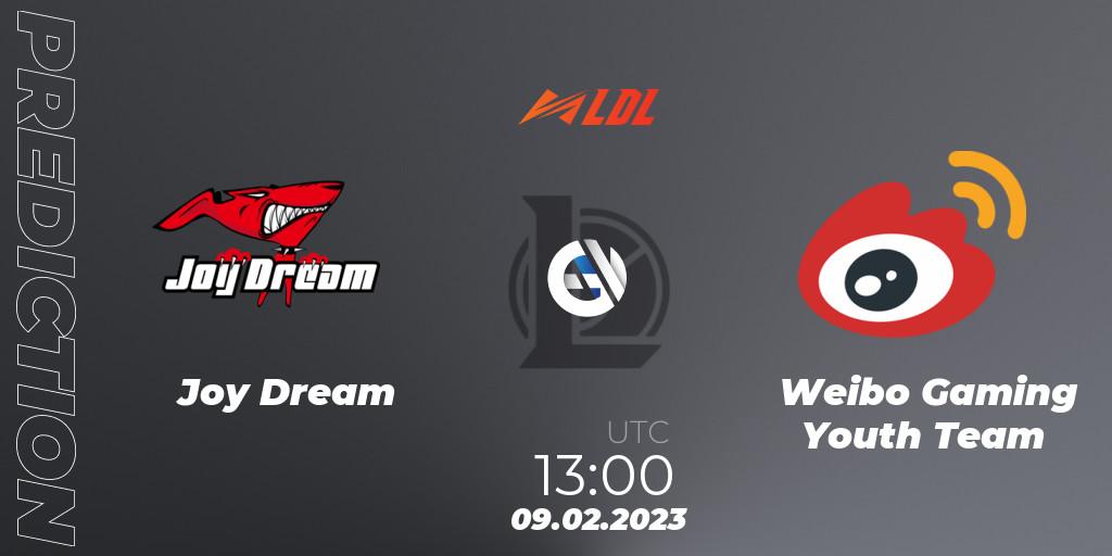 Joy Dream vs Weibo Gaming Youth Team: Betting TIp, Match Prediction. 09.02.23. LoL, LDL 2023 - Swiss Stage