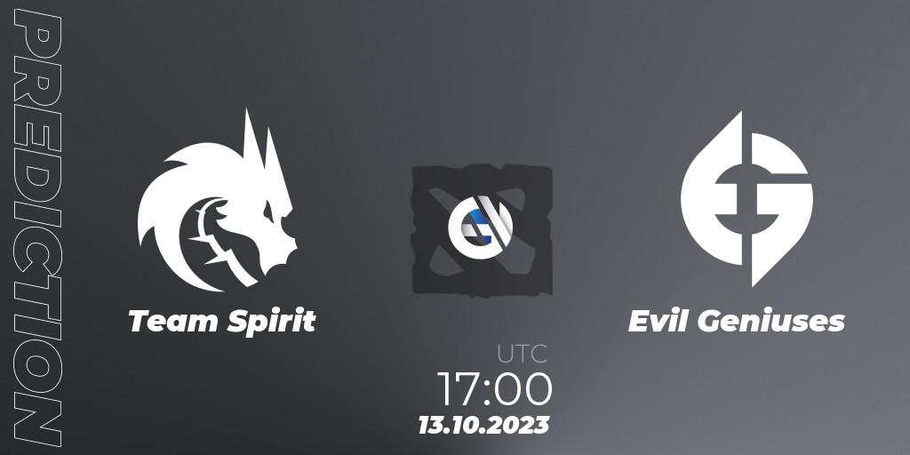 Team Spirit vs Evil Geniuses: Betting TIp, Match Prediction. 13.10.23. Dota 2, The International 2023 - Group Stage