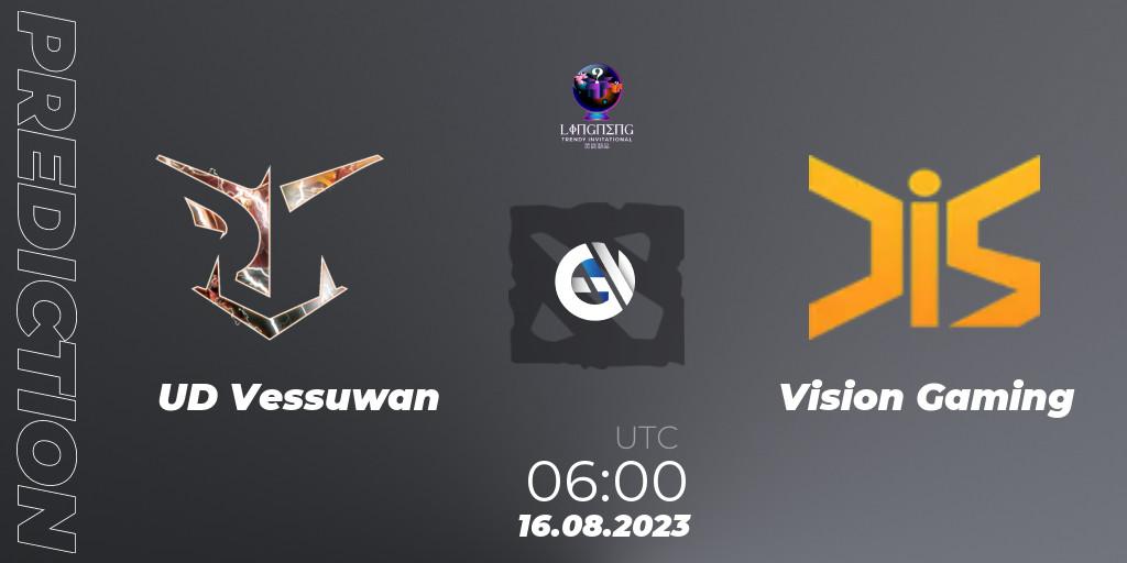 UD Vessuwan vs Vision Gaming: Betting TIp, Match Prediction. 16.08.23. Dota 2, LingNeng Trendy Invitational