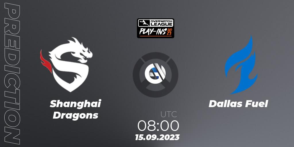 Shanghai Dragons vs Dallas Fuel: Betting TIp, Match Prediction. 15.09.23. Overwatch, Overwatch League 2023 - Play-Ins