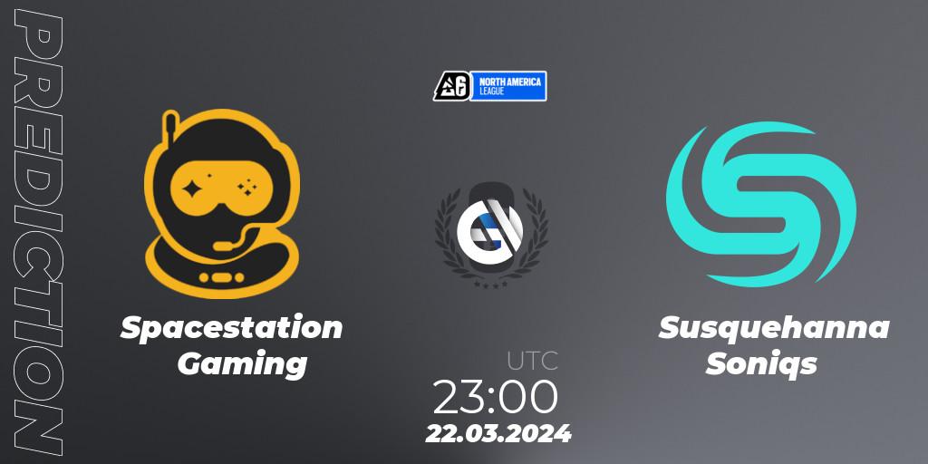 Spacestation Gaming vs Susquehanna Soniqs: Betting TIp, Match Prediction. 22.03.24. Rainbow Six, North America League 2024 - Stage 1