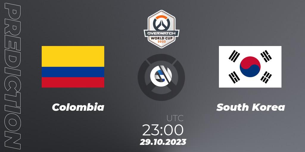 Colombia vs South Korea: Betting TIp, Match Prediction. 29.10.23. Overwatch, Overwatch World Cup 2023