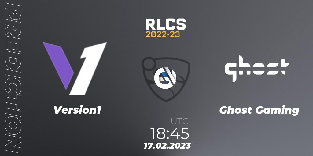 Version1 vs Ghost Gaming: Betting TIp, Match Prediction. 17.02.23. Rocket League, RLCS 2022-23 - Winter: North America Regional 2 - Winter Cup