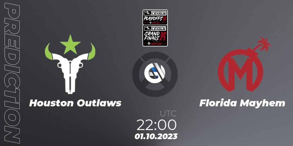 Houston Outlaws vs Florida Mayhem: Betting TIp, Match Prediction. 01.10.23. Overwatch, Overwatch League 2023 - Playoffs
