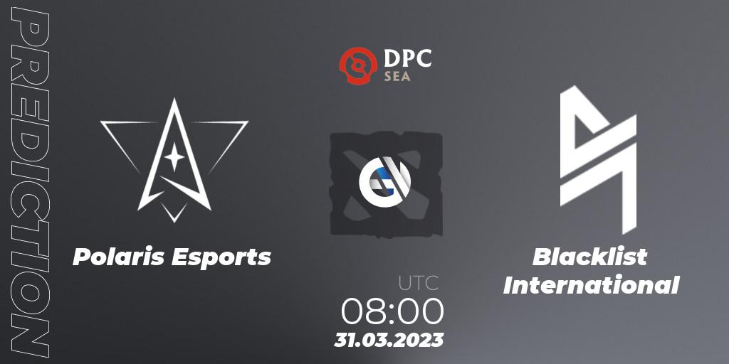 Polaris Esports vs Blacklist International: Betting TIp, Match Prediction. 31.03.23. Dota 2, DPC 2023 Tour 2: SEA Division I (Upper)