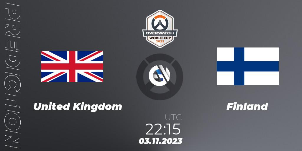 United Kingdom vs Finland: Betting TIp, Match Prediction. 03.11.23. Overwatch, Overwatch World Cup 2023