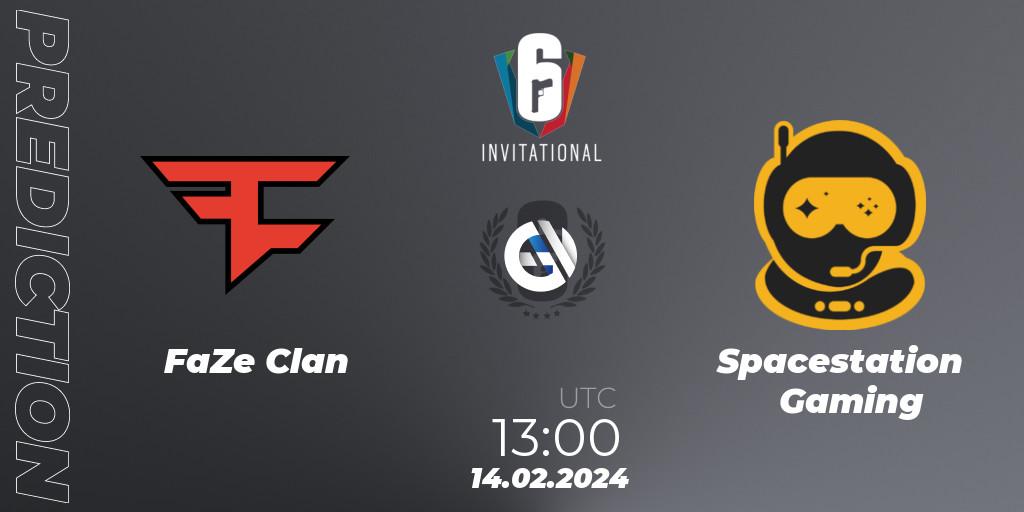 FaZe Clan vs Spacestation Gaming: Betting TIp, Match Prediction. 14.02.24. Rainbow Six, Six Invitational 2024 - Group Stage