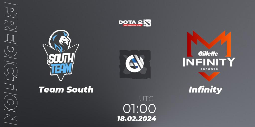 Team South vs Infinity: Betting TIp, Match Prediction. 18.02.24. Dota 2, Ace Americas 2024 - Season 1
