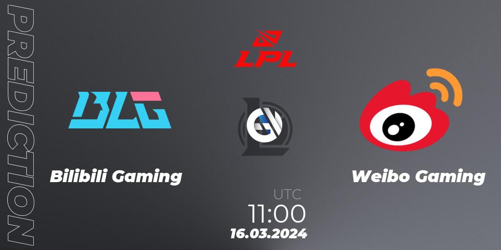 Bilibili Gaming vs Weibo Gaming: Betting TIp, Match Prediction. 16.03.24. LoL, LPL Spring 2024 - Group Stage