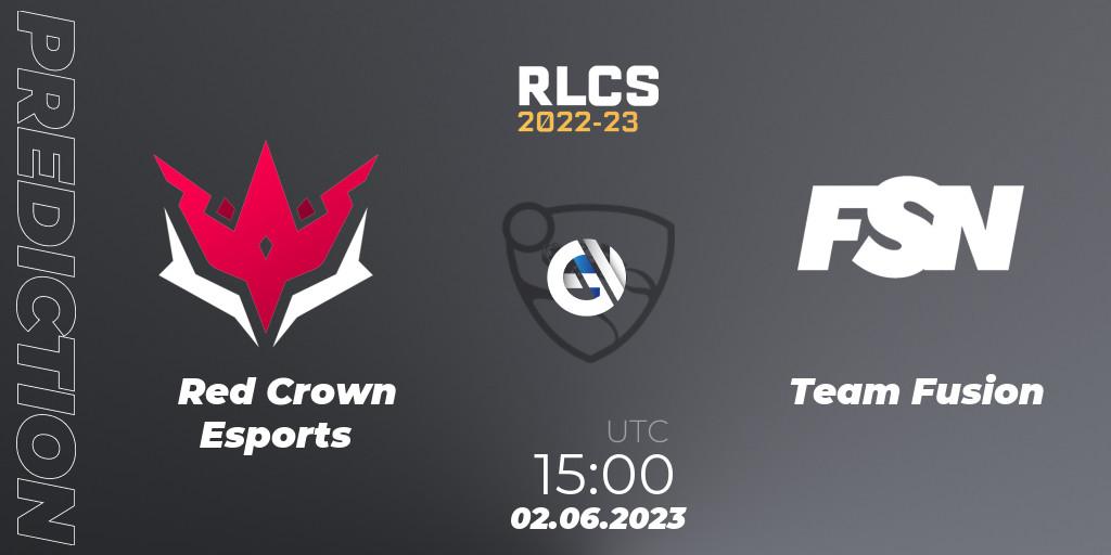 Red Crown Esports vs Team Fusion: Betting TIp, Match Prediction. 09.06.23. Rocket League, RLCS 2022-23 - Spring: Sub-Saharan Africa Regional 3 - Spring Invitational