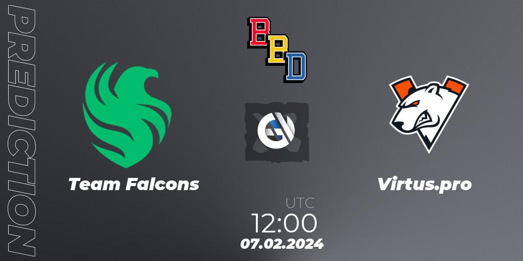 Team Falcons vs Virtus.pro: Betting TIp, Match Prediction. 07.02.24. Dota 2, BetBoom Dacha Dubai 2024