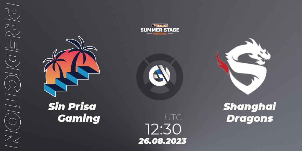 Sin Prisa Gaming vs Shanghai Dragons: Betting TIp, Match Prediction. 26.08.23. Overwatch, Overwatch League 2023 - Summer Stage Knockouts