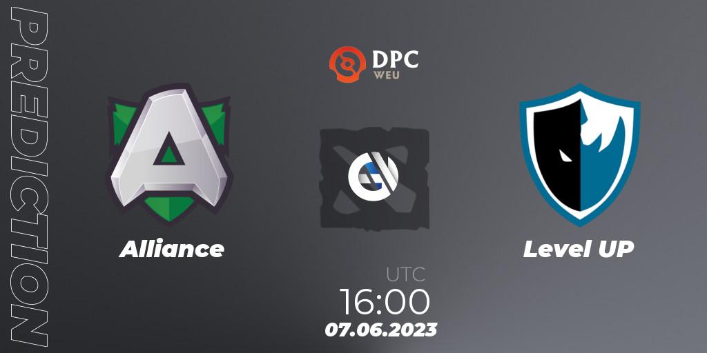 Alliance vs Level UP: Betting TIp, Match Prediction. 07.06.23. Dota 2, DPC 2023 Tour 3: WEU Division II (Lower)