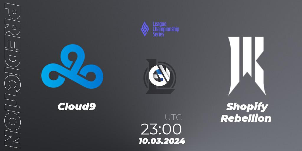 Cloud9 vs Shopify Rebellion: Betting TIp, Match Prediction. 10.03.24. LoL, LCS Spring 2024 - Group Stage