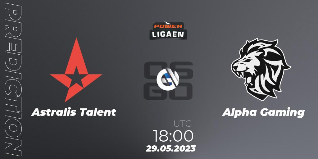 Astralis Talent vs Alpha Gaming: Betting TIp, Match Prediction. 30.05.23. CS2 (CS:GO), Dust2.dk Ligaen Season 23