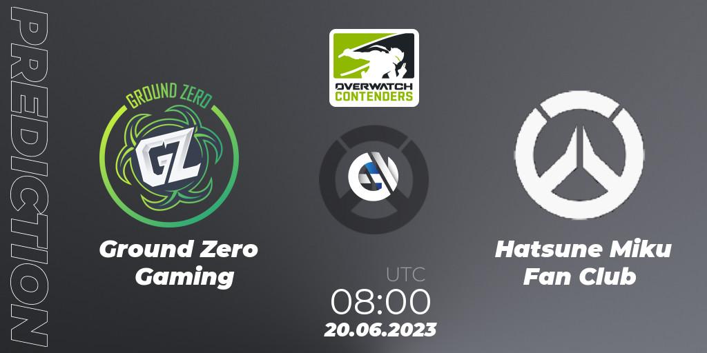 Ground Zero Gaming vs Hatsune Miku Fan Club: Betting TIp, Match Prediction. 20.06.23. Overwatch, Overwatch Contenders 2023 Summer Series: Australia/New Zealand
