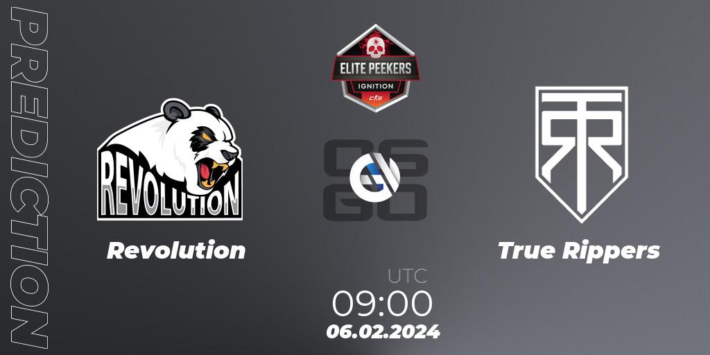 Revolution vs True Rippers: Betting TIp, Match Prediction. 06.02.24. CS2 (CS:GO), Elite Peekers Ignition