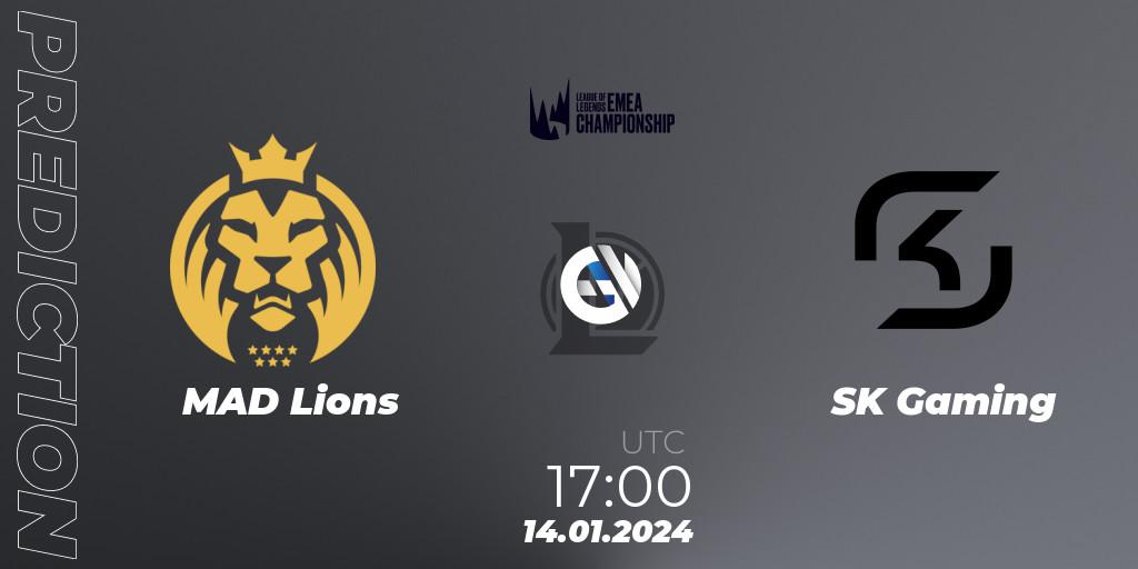 MAD Lions vs SK Gaming: Betting TIp, Match Prediction. 14.01.24. LoL, LEC Winter 2024 - Regular Season