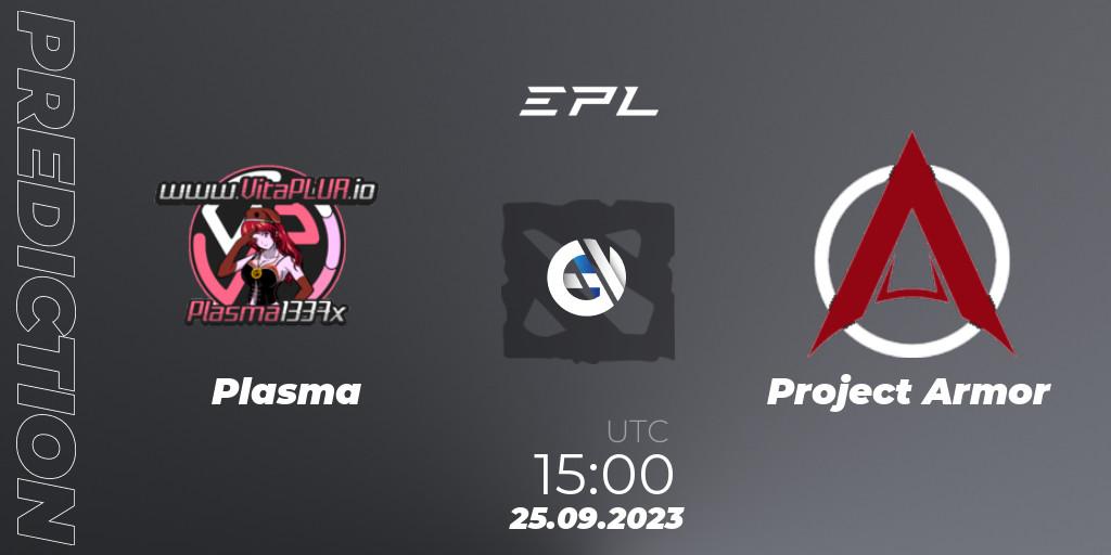 Plasma vs Project Armor: Betting TIp, Match Prediction. 25.09.23. Dota 2, European Pro League Season 12