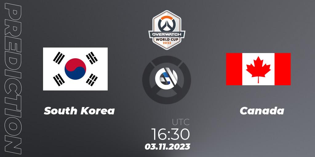 South Korea vs Canada: Betting TIp, Match Prediction. 03.11.23. Overwatch, Overwatch World Cup 2023