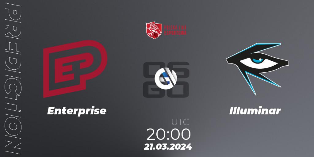 Enterprise vs Illuminar: Betting TIp, Match Prediction. 21.03.24. CS2 (CS:GO), Polska Liga Esportowa 2024: Split #1