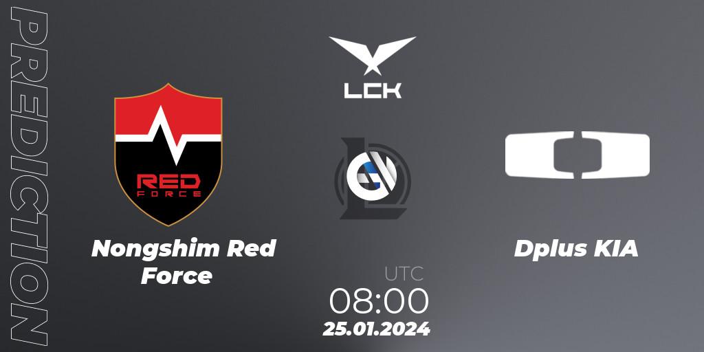 Nongshim Red Force vs Dplus KIA: Betting TIp, Match Prediction. 25.01.24. LoL, LCK Spring 2024 - Group Stage