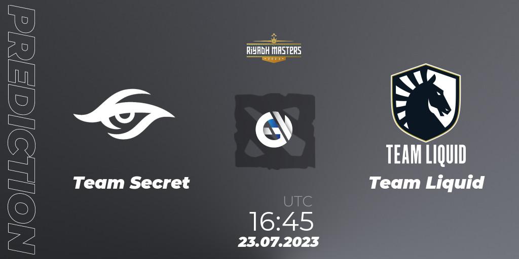 Team Secret vs Team Liquid: Betting TIp, Match Prediction. 23.07.23. Dota 2, Riyadh Masters 2023 - Group Stage