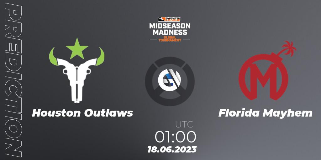 Houston Outlaws vs Florida Mayhem: Betting TIp, Match Prediction. 18.06.23. Overwatch, Overwatch League 2023 - Midseason Madness