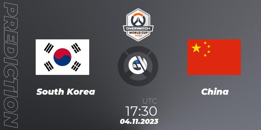 South Korea vs China: Betting TIp, Match Prediction. 04.11.23. Overwatch, Overwatch World Cup 2023