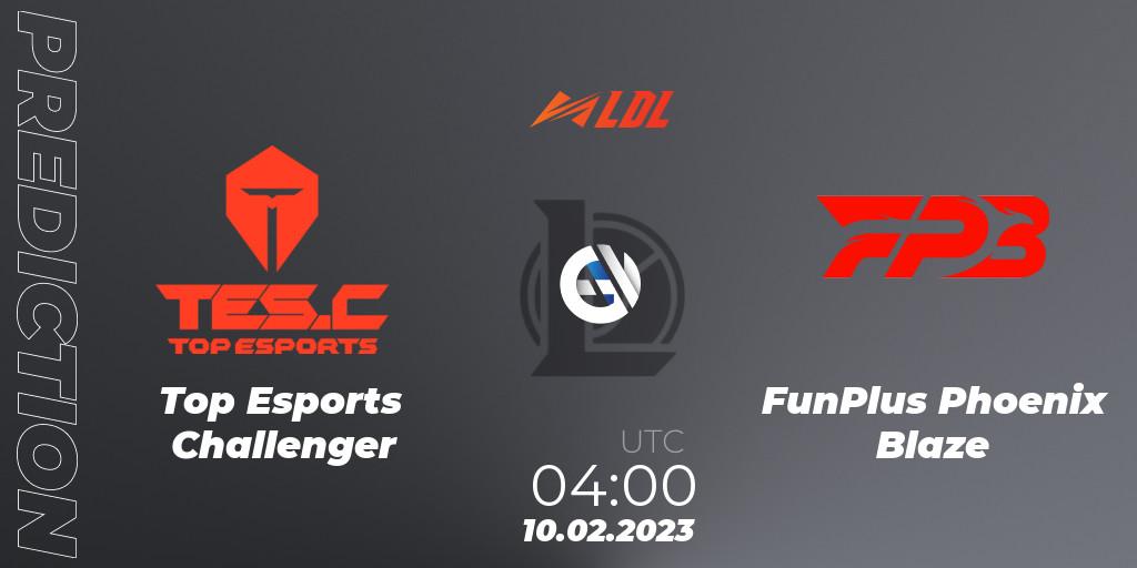 Top Esports Challenger vs FunPlus Phoenix Blaze: Betting TIp, Match Prediction. 10.02.23. LoL, LDL 2023 - Swiss Stage