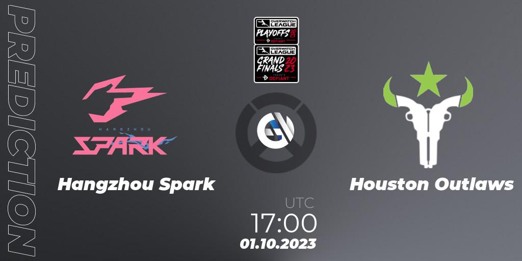 Hangzhou Spark vs Houston Outlaws: Betting TIp, Match Prediction. 01.10.23. Overwatch, Overwatch League 2023 - Playoffs