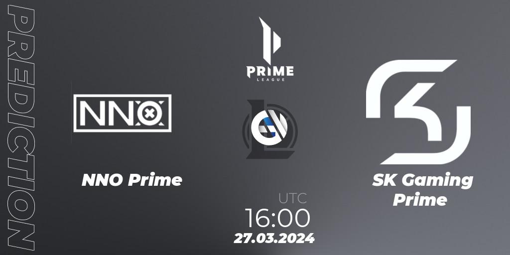NNO Prime vs SK Gaming Prime: Betting TIp, Match Prediction. 27.03.24. LoL, Prime League 2024 Spring 1st Division Playoffs