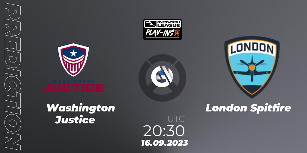 Washington Justice vs London Spitfire: Betting TIp, Match Prediction. 16.09.23. Overwatch, Overwatch League 2023 - Play-Ins