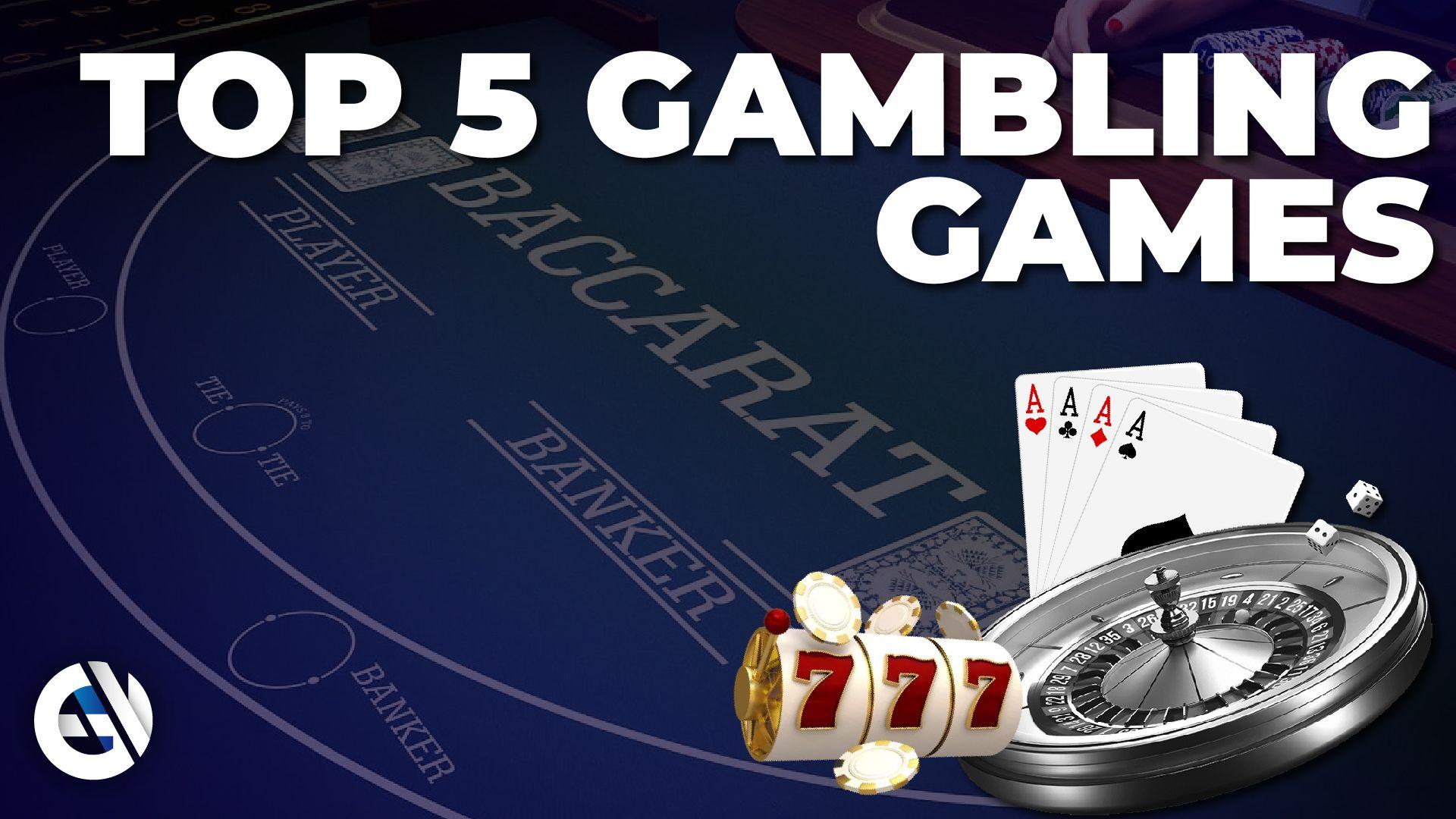 Top 5 most popular gambling games in the world