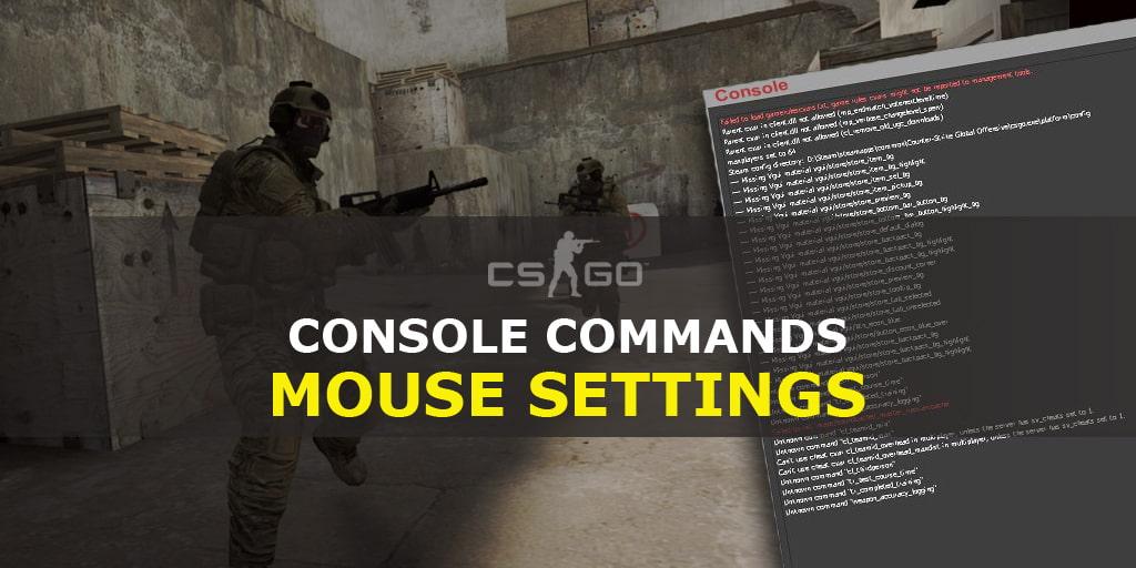 Console commands for customizing the mouse in CS: GO