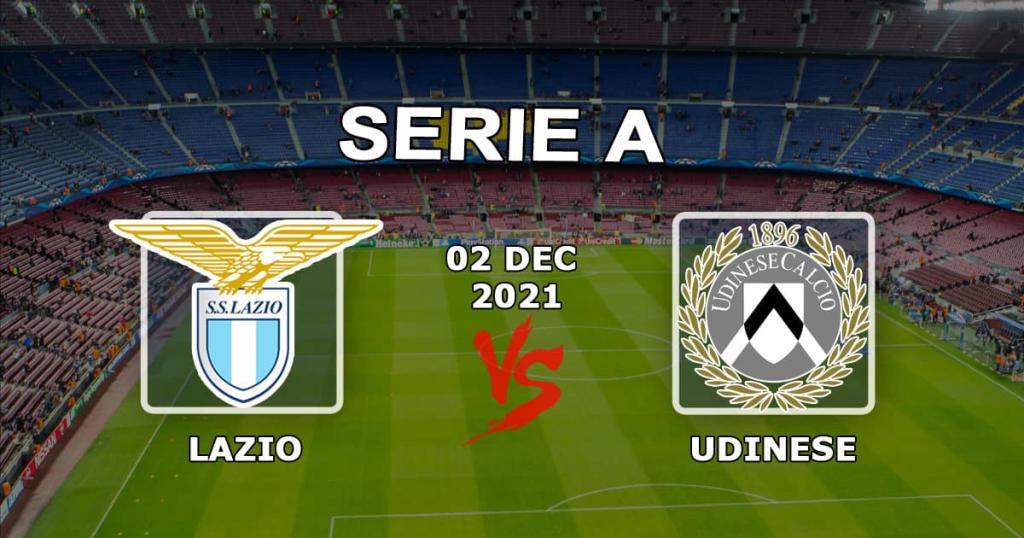 Lazio - Udinese: prediction and betting for the Serie A match - 02.12.2021