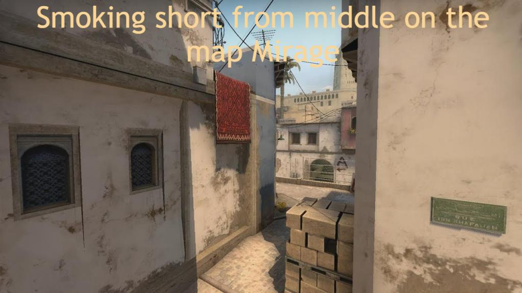 Smoking short from middle on the map Mirage